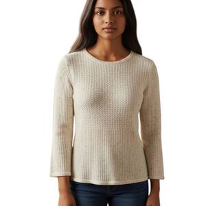 IZ BYER GIRL WHITE & GRAY PULLOVER W/CRISSCROSS BACK SZ.Y14 EUC.